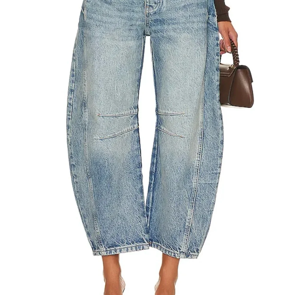 We The Free X Free People- Good Luck mid rise barrel jeans - Picture 4 of 10